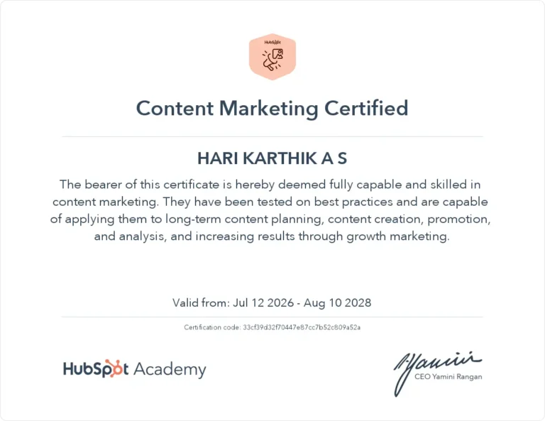 Freelance Digital Marketer in Trivandrum