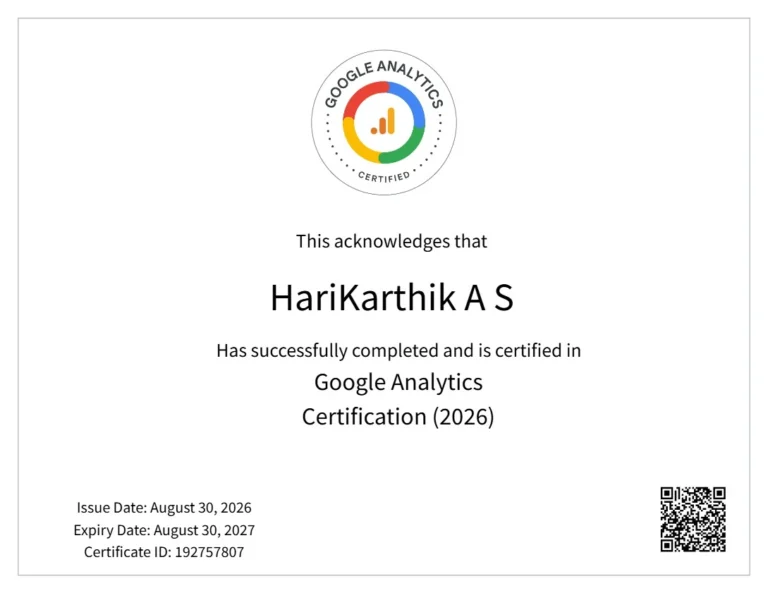 Freelance Digital Marketer in Trivandrum