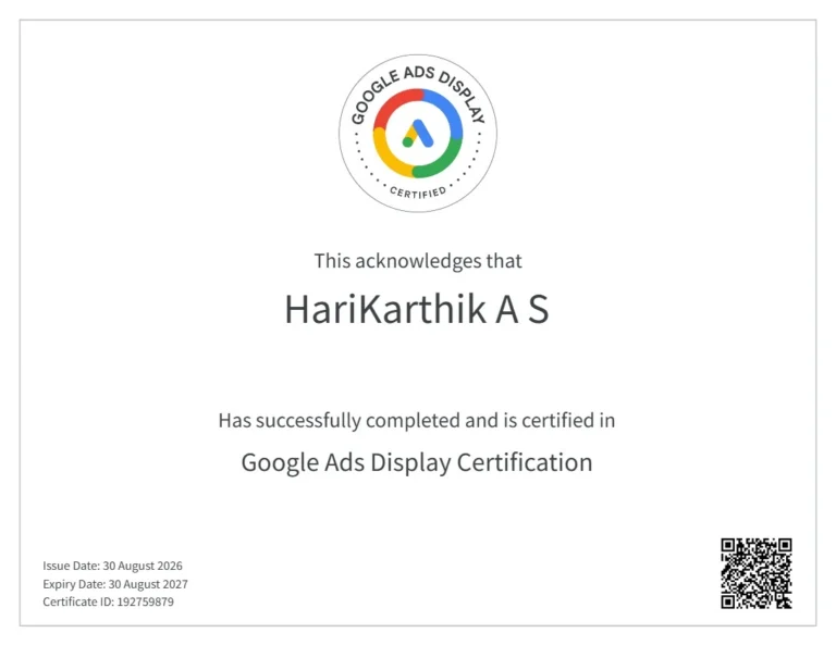 Freelance Digital Marketer in Trivandrum